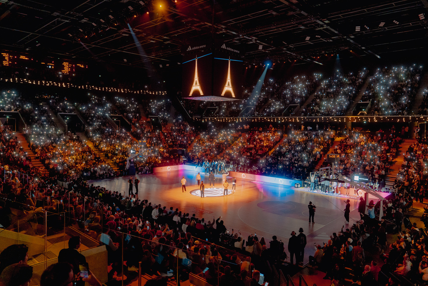 L'Adidas Arena à Paris, pour les quarts de finale et les demi-finales des Worlds 2024