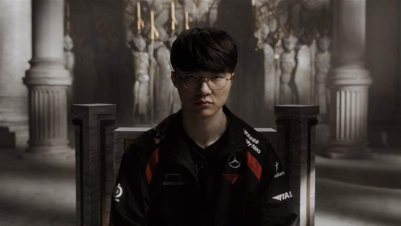 Faker dans le hall des légendes