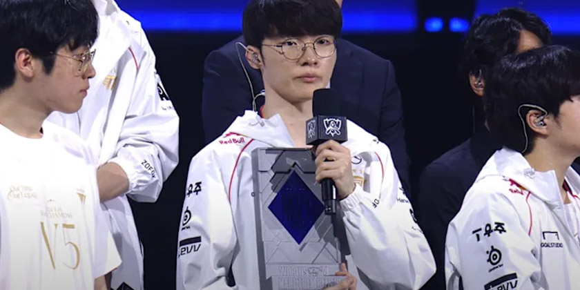 Faker aux Worlds 2024